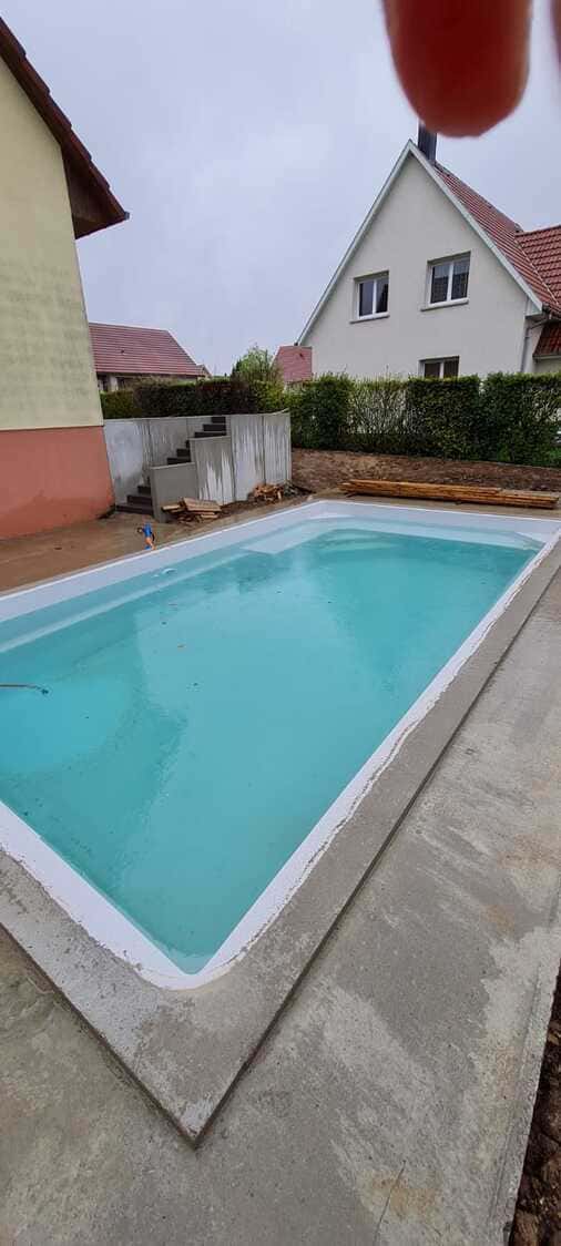 Chantier 68 Aspach-Le-Bas piscine + rénovation d'une terrasse