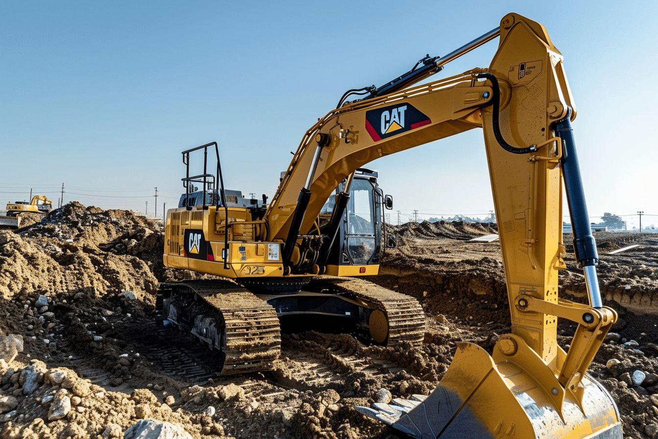 Excavateur Cat 325 à vendre : poids et caractéristiques de la pelle sur chenilles