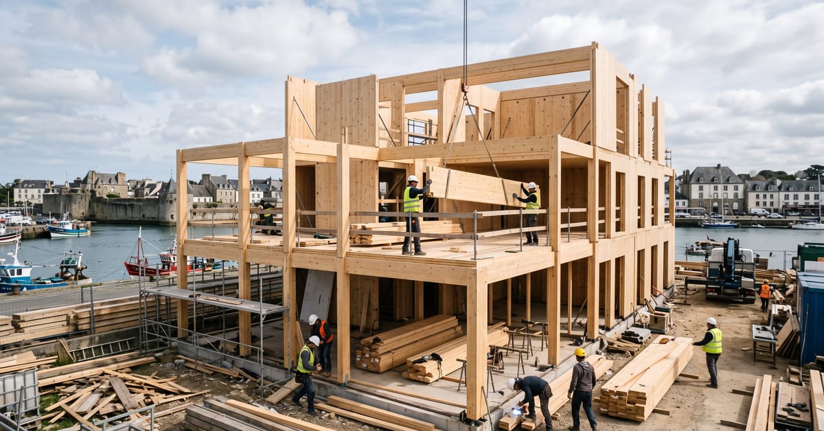 Construire durablement à Concarneau : le choix du bois local - bois construction durable concarneau