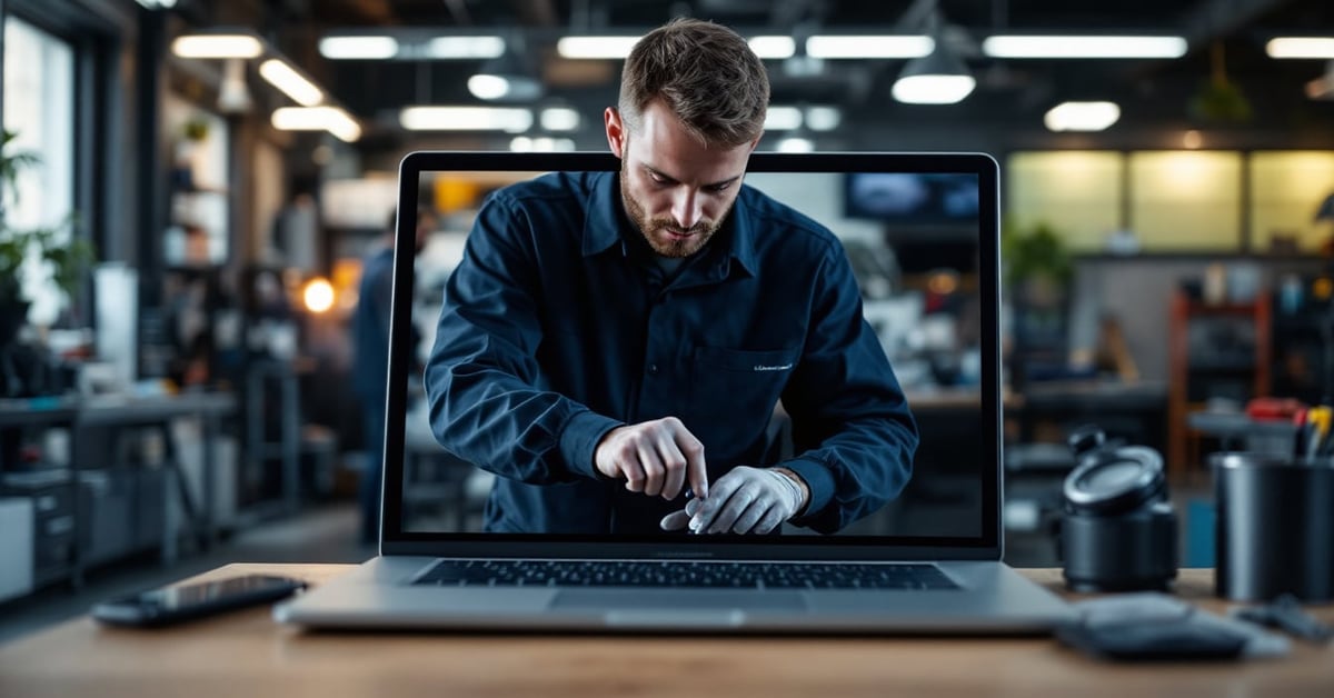 Diagnostic automobile complet : mécanicien utilisant un outil de diagnostic OBD sur un véhicule moderne