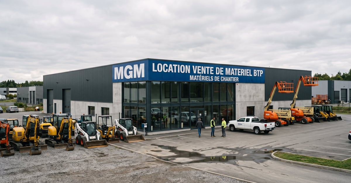 MGM Location vente de matériel BTP — location et achat d'engins de chantier professionnels